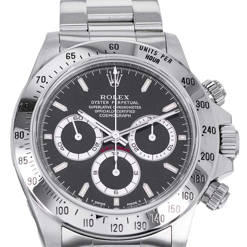 Montre d'occasion ROLEX Cosmograph Daytona Zenith homme mouvement automatique certifié (cosc) bracelet acier - vue D1