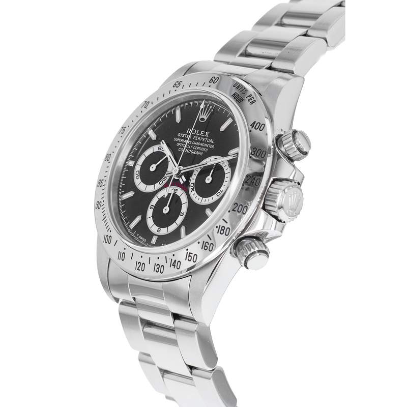 Montre d'occasion ROLEX Cosmograph Daytona Zenith homme mouvement automatique certifié (cosc) bracelet acier - vue D2