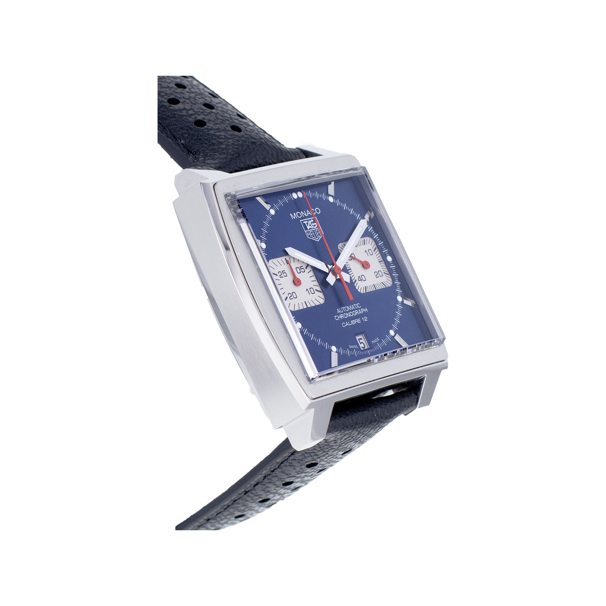 Montre d'occasion TAG HEUER Monaco Steve McQueen homme automatique bracelet cuir d'origine - vue 2