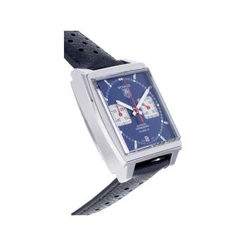 Montre d'occasion TAG HEUER Monaco Steve McQueen homme automatique bracelet cuir d'origine