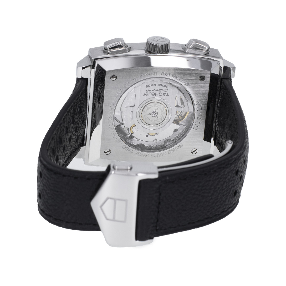 Montre d'occasion TAG HEUER Monaco Steve McQueen homme automatique bracelet cuir d'origine - vue 3