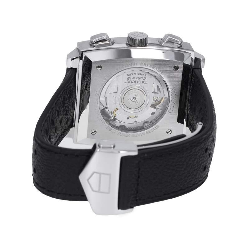 Montre d'occasion TAG HEUER Monaco Steve McQueen homme automatique bracelet cuir d'origine - vue 3