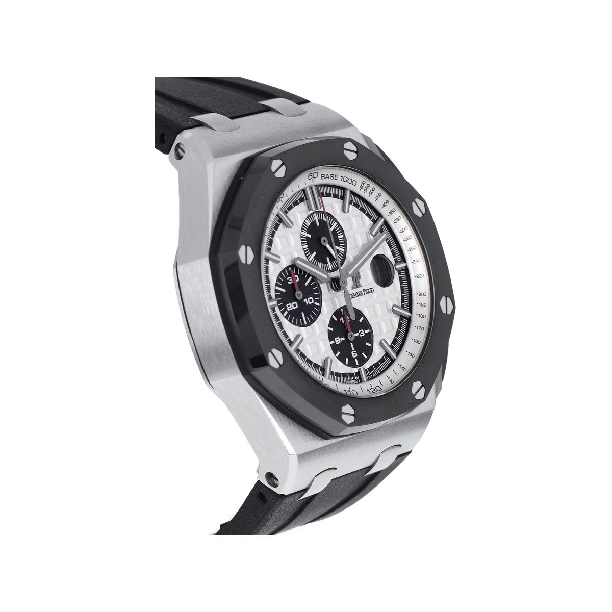 Montre d'occasion AUDEMARS PIGUET Royal Oak Offshore Ceramic homme automatique bracelet caoutchouc - vue 2