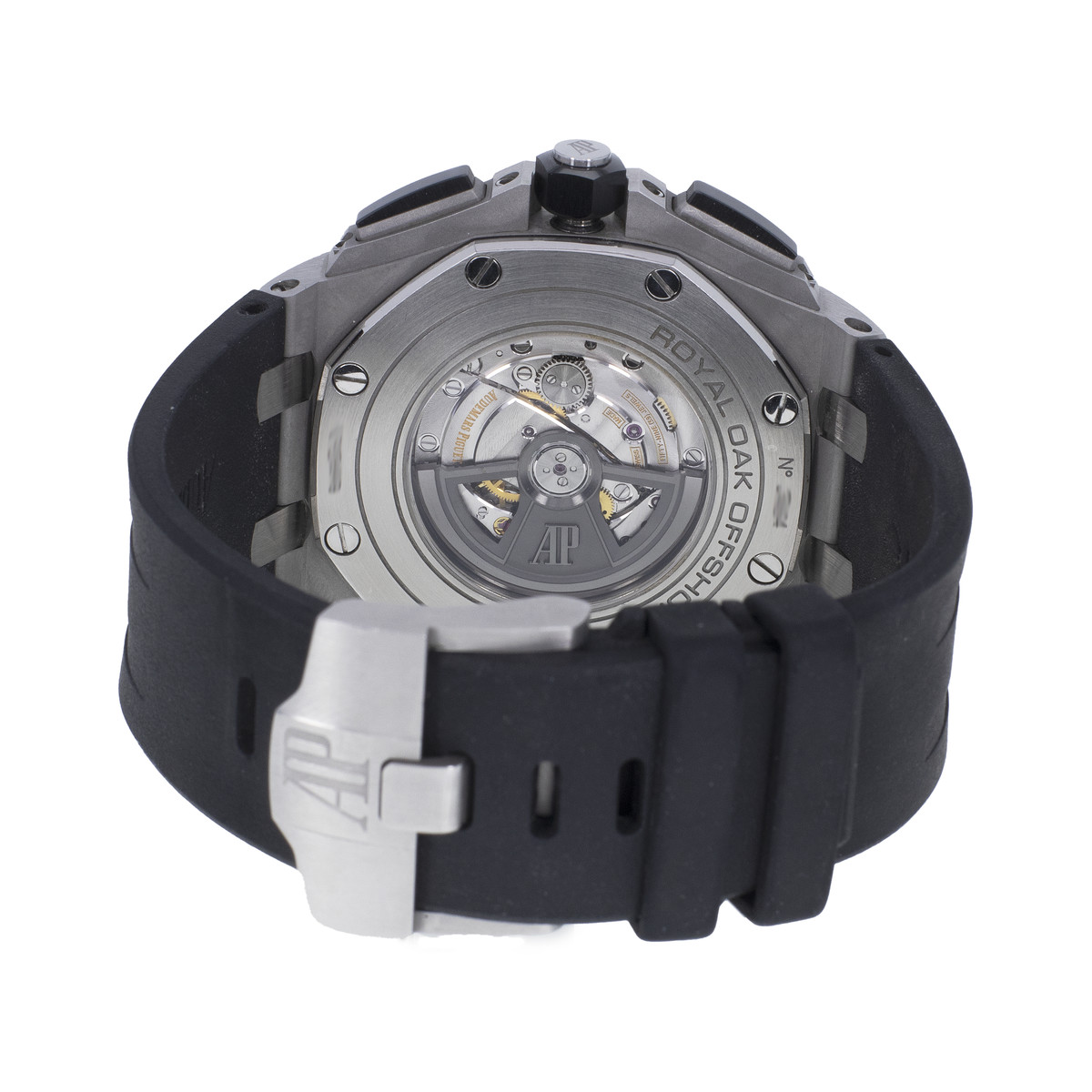 Montre d'occasion AUDEMARS PIGUET Royal Oak Offshore Ceramic homme automatique bracelet caoutchouc - vue 3