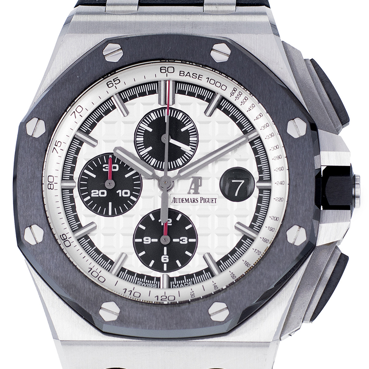 Montre d'occasion AUDEMARS PIGUET Royal Oak Offshore Ceramic homme automatique bracelet caoutchouc - vue D1