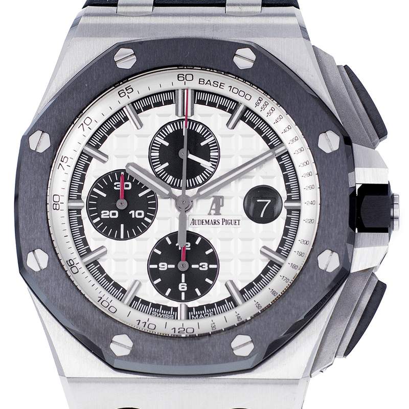 Montre d'occasion AUDEMARS PIGUET Royal Oak Offshore Ceramic homme automatique bracelet caoutchouc - vue D1