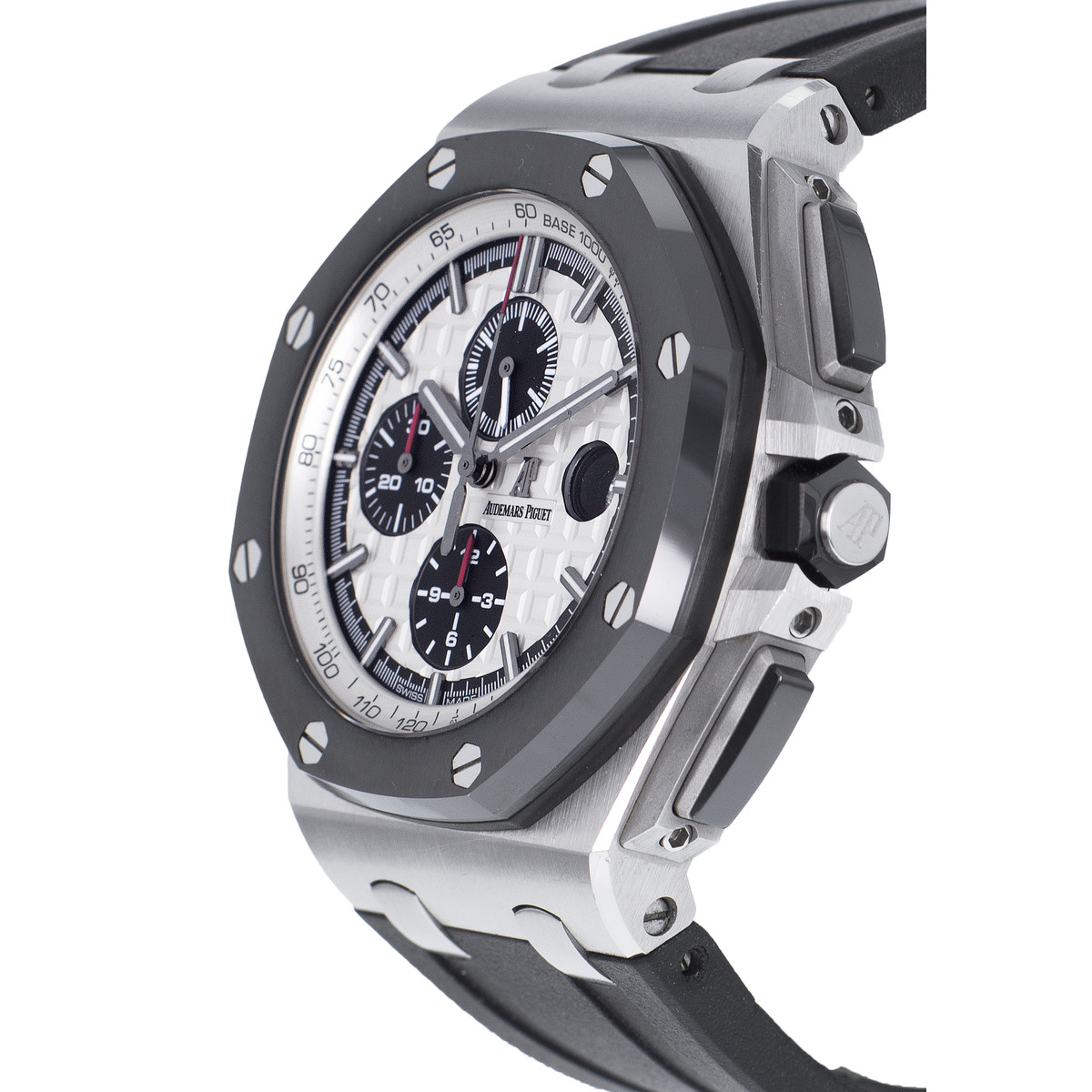 Montre d'occasion AUDEMARS PIGUET Royal Oak Offshore Ceramic homme automatique bracelet caoutchouc - vue D2