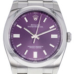 Montre d'occasion ROLEX Oyster Perpetual femme mouvement automatique certifié (cosc) bracelet acier - vue D1