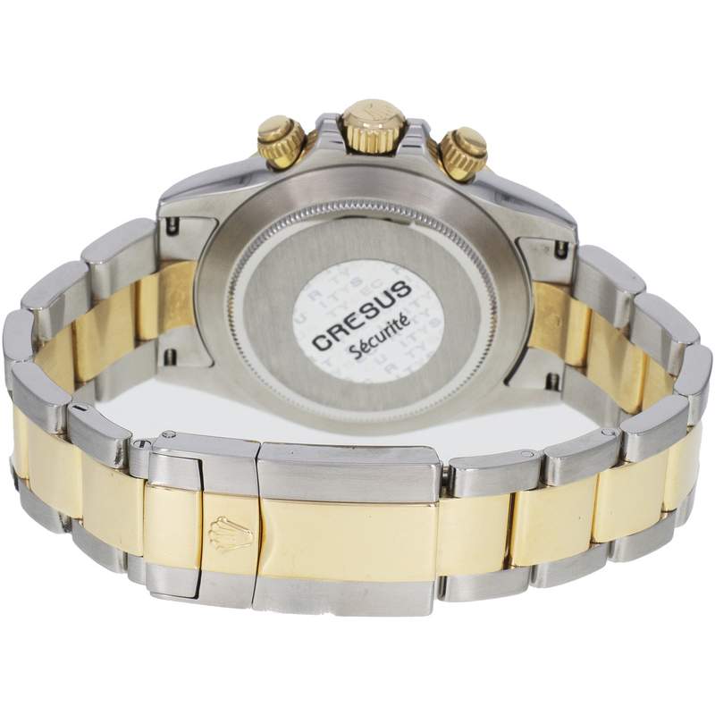 Montre d'occasion ROLEX Cosmograph Daytona homme mouvement automatique certifié (cosc) bracelet or jaune 750/000 et acier - vue 3