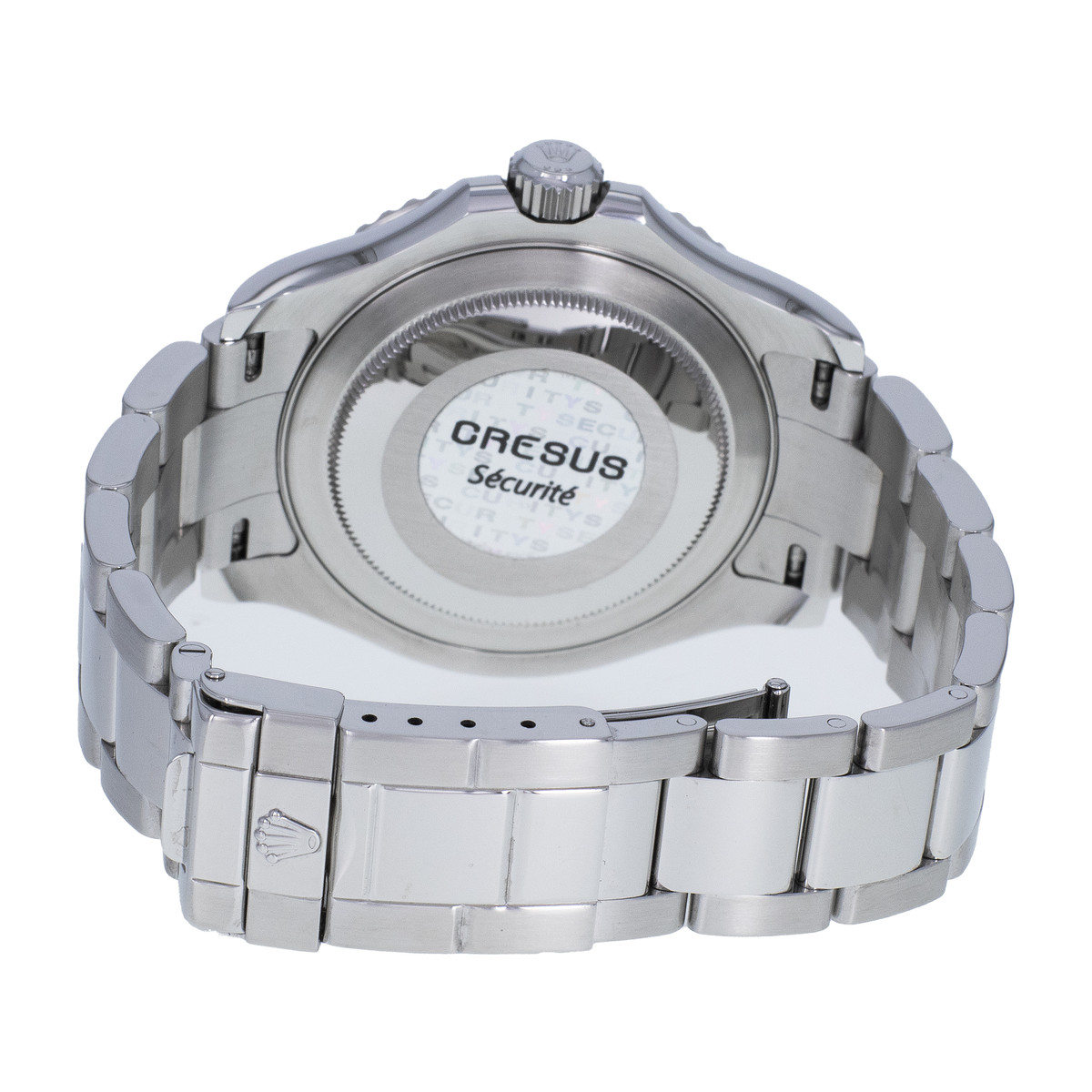 Montre d'occasion ROLEX Yacht-Master homme mouvement automatique certifié (cosc) bracelet acier - vue 3
