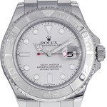 Montre d'occasion ROLEX Yacht-Master homme mouvement automatique certifié (cosc) bracelet acier - vue D1