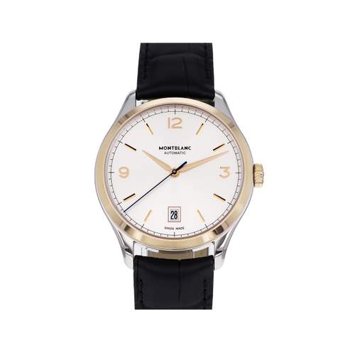 Montre d'occasion MONT BLANC Heritage Chronométrie homme automatique bracelet cuir d'origine