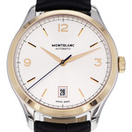 Montre d'occasion MONT BLANC Heritage Chronométrie homme automatique bracelet cuir d'origine - vue D1