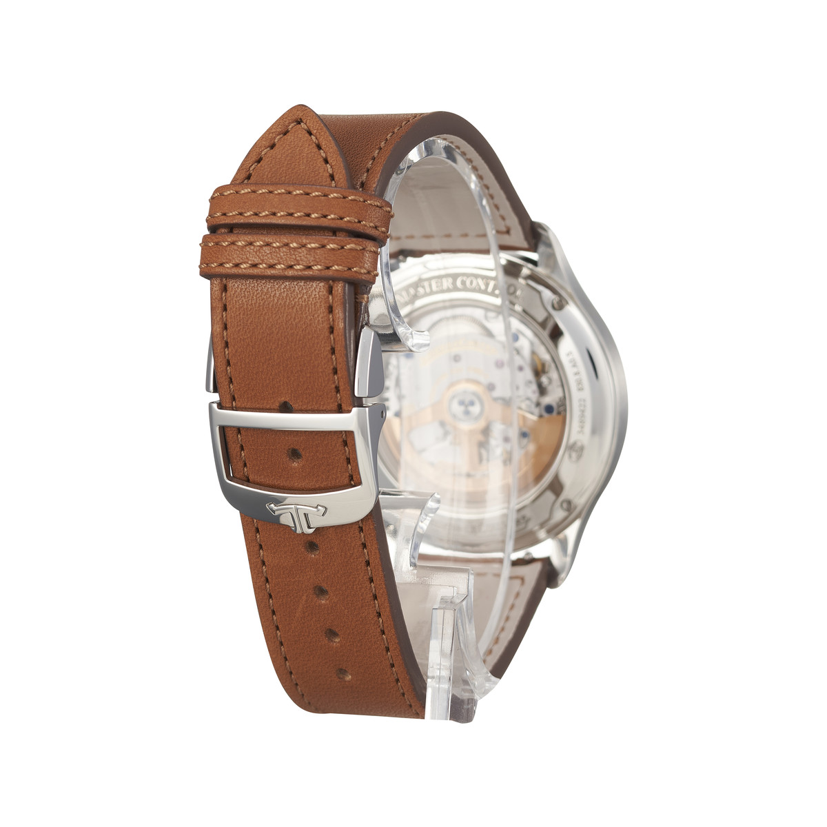 Montre d'occasion JAEGER LECOULTRE Master Control Date homme automatique bracelet cuir d'origine - vue 3