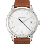 Montre d'occasion JAEGER LECOULTRE Master Control Date homme automatique bracelet cuir d'origine - vue D1