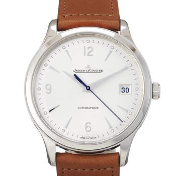 Montre d'occasion JAEGER LECOULTRE Master Control Date homme automatique bracelet cuir d'origine
