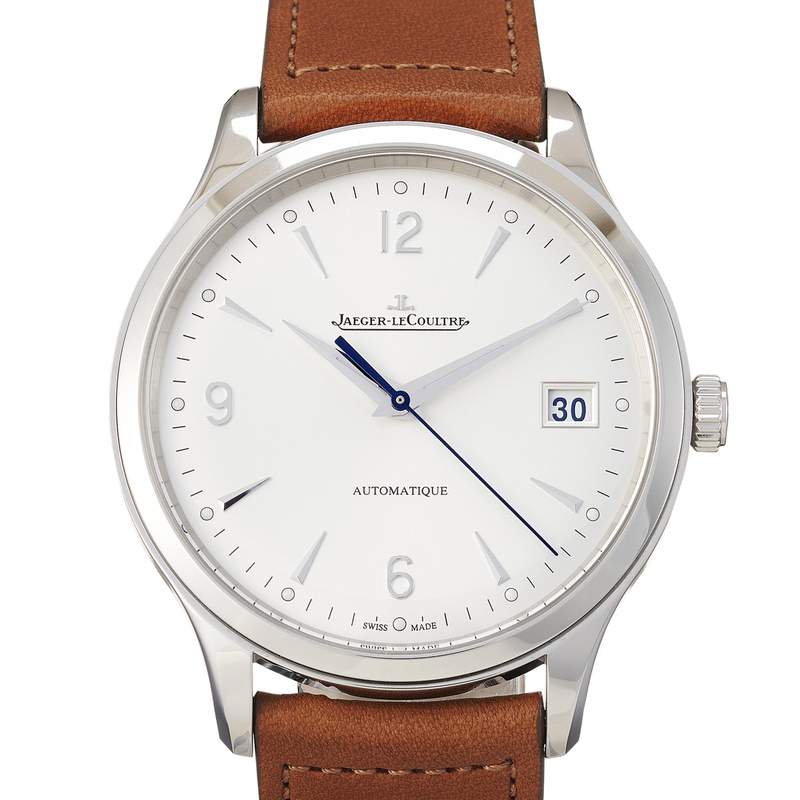Montre d'occasion JAEGER LECOULTRE Master Control Date homme automatique bracelet cuir d'origine - vue D1