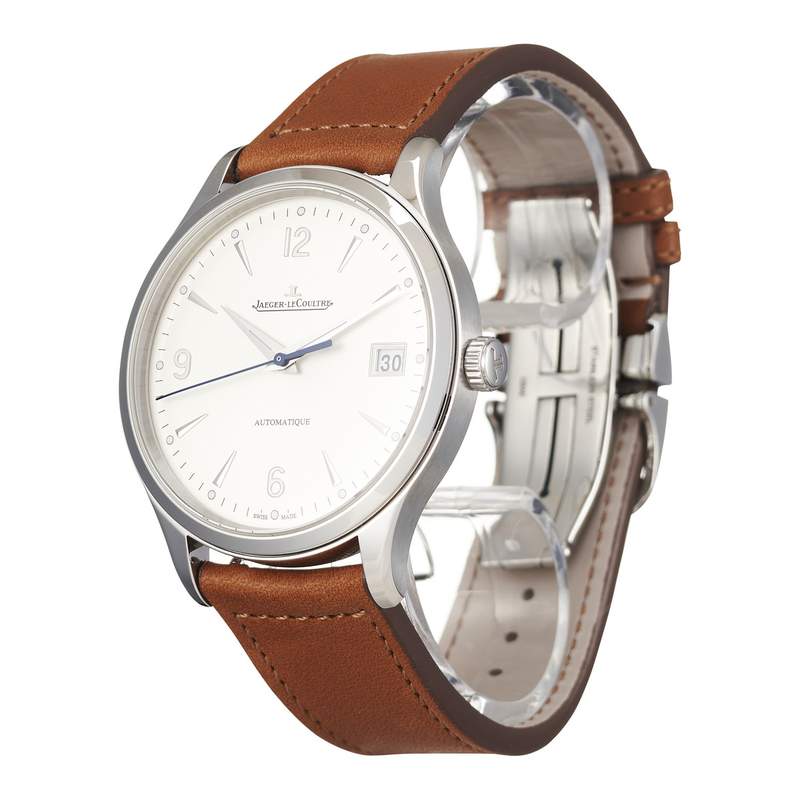 Montre d'occasion JAEGER LECOULTRE Master Control Date homme automatique bracelet cuir d'origine - vue D2