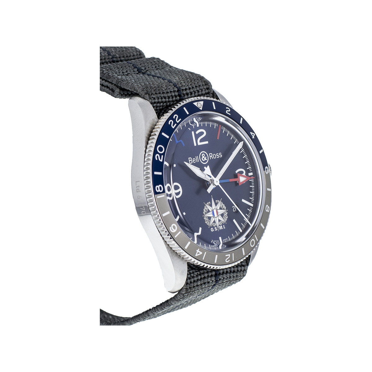 Montre d'occasion BELL & ROSS BRV2-93 GMT homme automatique bracelet nato - vue 2