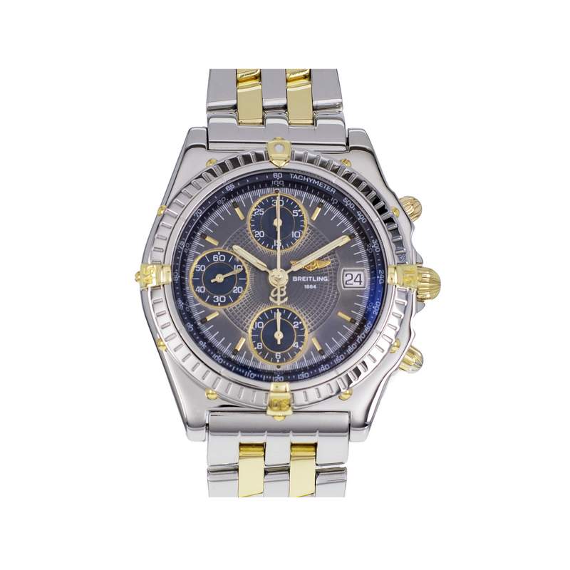 Montre d'occasion BREITLING Chronomat homme automatique bracelet or jaune 750/000 et acier - vue 1