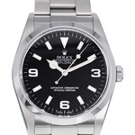 Montre d'occasion ROLEX Explorer homme mouvement automatique certifié (cosc) bracelet acier - vue D1