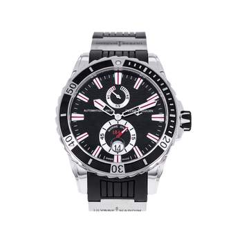 Montre d'occasion ULYSSE NARDIN Maxi Marine Diver homme mouvement automatique certifié (cosc) bracelet caoutchouc