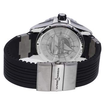 Montre d'occasion ULYSSE NARDIN Maxi Marine Diver homme mouvement automatique certifié (cosc) bracelet caoutchouc