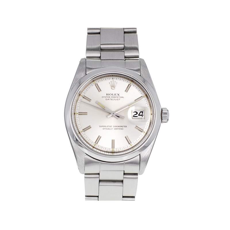 Montre d'occasion ROLEX DateJust homme mouvement automatique certifié (cosc) bracelet acier - vue 1