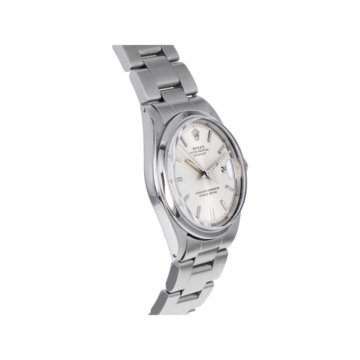 Montre d'occasion ROLEX DateJust homme mouvement automatique certifié (cosc) bracelet acier - vue 2