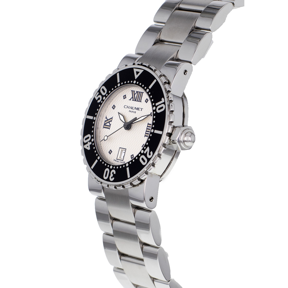 Montre d'occasion CHAUMET Class One femme quartz bracelet acier - vue D2