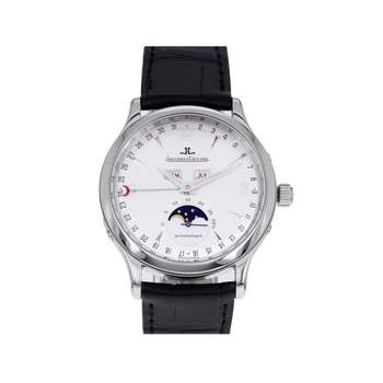 Montre d'occasion JAEGER Master Calendar Triple Date homme automatique bracelet cuir d'origine