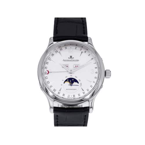 Montre d'occasion JAEGER Master Calendar Triple Date homme automatique bracelet cuir d'origine