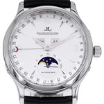 Montre d'occasion JAEGER Master Calendar Triple Date homme automatique bracelet cuir d'origine - vue D1