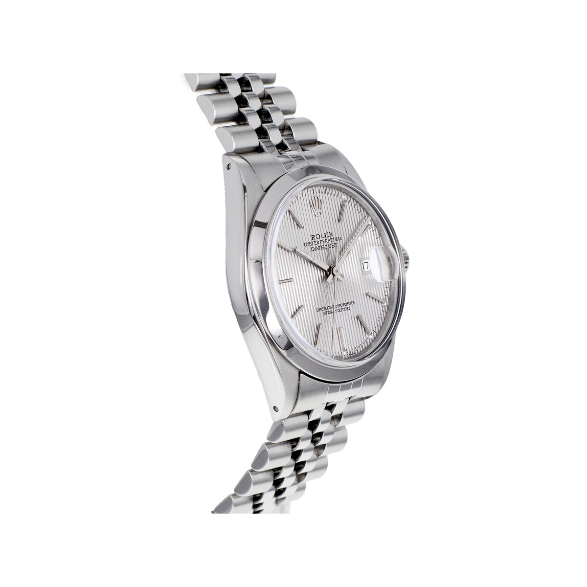 Montre d'occasion ROLEX DateJust mixte mouvement automatique certifié (cosc) bracelet acier - vue 2