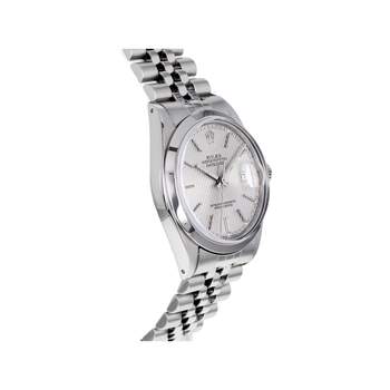 Montre d'occasion ROLEX DateJust mixte mouvement automatique certifié (cosc) bracelet acier