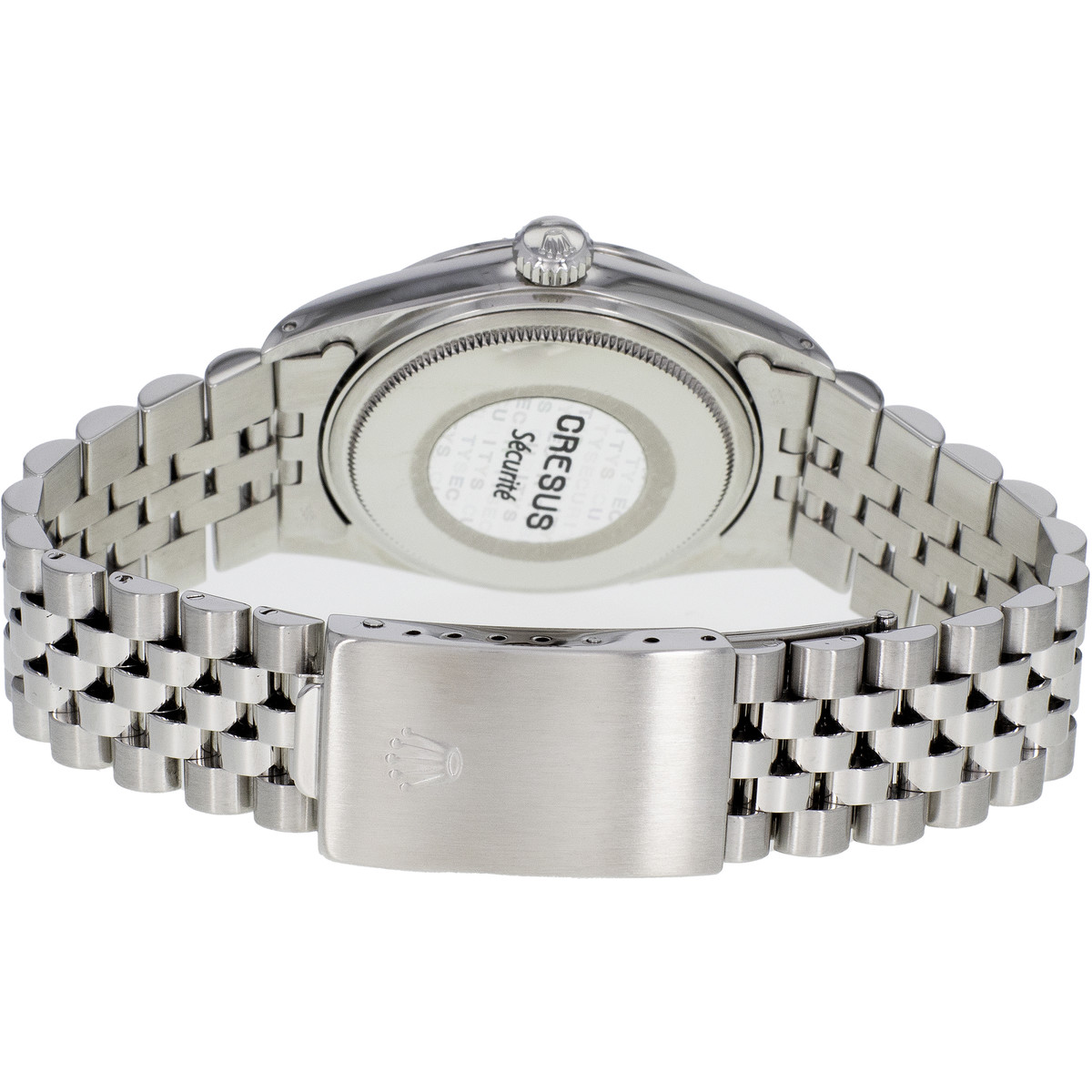 Montre d'occasion ROLEX DateJust mixte mouvement automatique certifié (cosc) bracelet acier - vue 3