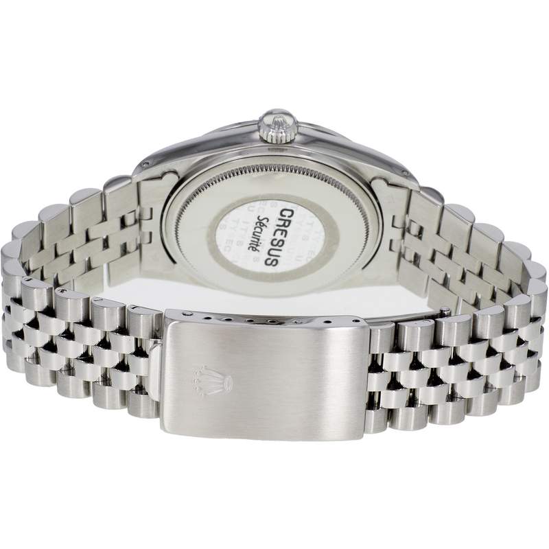 Montre d'occasion ROLEX DateJust mixte mouvement automatique certifié (cosc) bracelet acier - vue 3