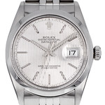 Montre d'occasion ROLEX DateJust mixte mouvement automatique certifié (cosc) bracelet acier - vue D1