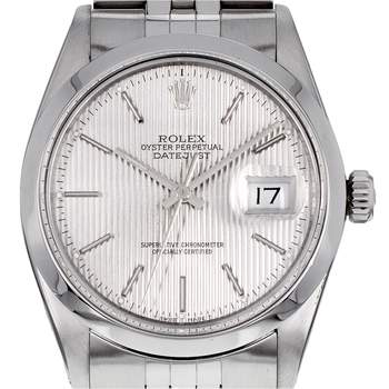 Montre d'occasion ROLEX DateJust mixte mouvement automatique certifié (cosc) bracelet acier