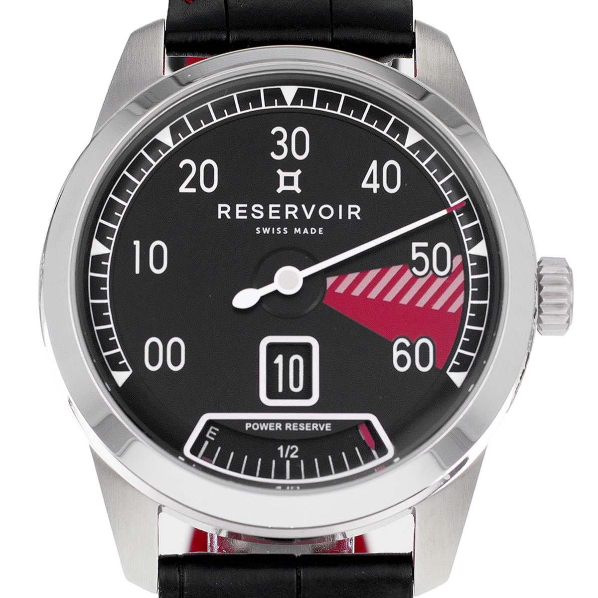 Montre d'occasion RESERVOIR Supercharged Sport Red Zone II homme automatique bracelet cuir d'origine - vue D1