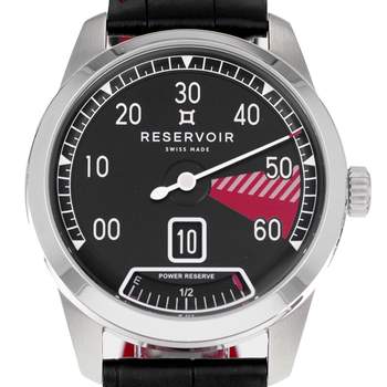 Montre d'occasion RESERVOIR Supercharged Sport Red Zone II homme automatique bracelet cuir d'origine