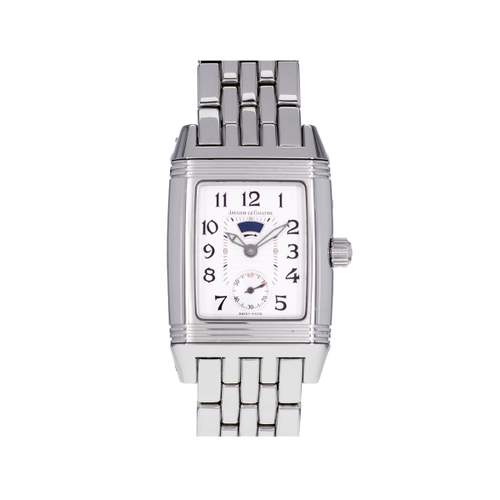 Montre d'occasion JAEGER LECOULTRE Reverso Gran'Sport Duetto femme mécanique bracelet acier