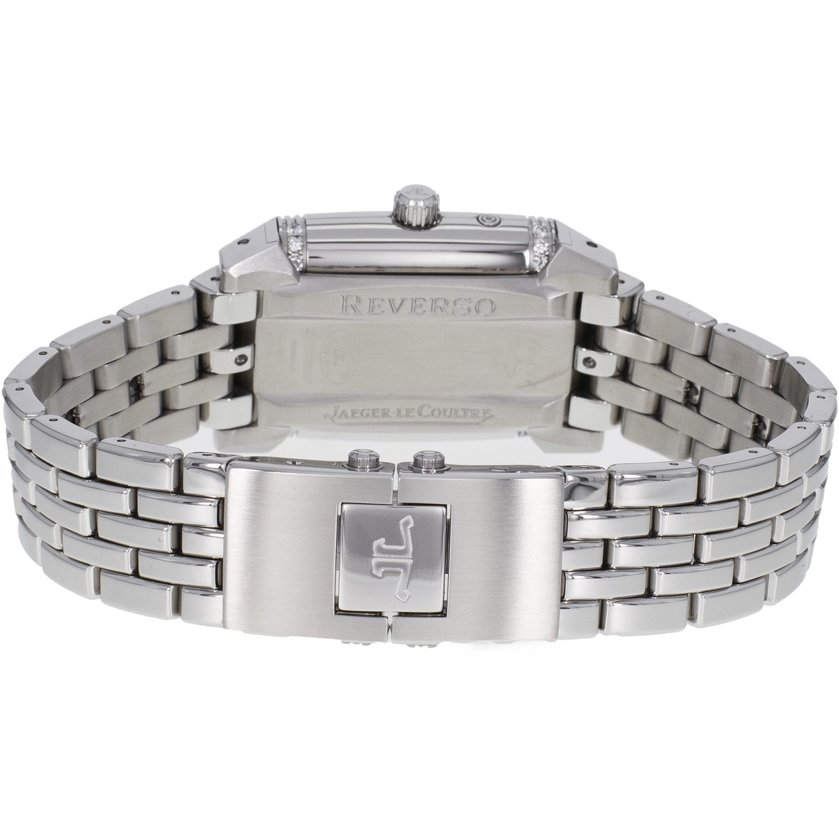 Montre d'occasion JAEGER LECOULTRE Reverso Gran'Sport Duetto femme mécanique bracelet acier - vue 3