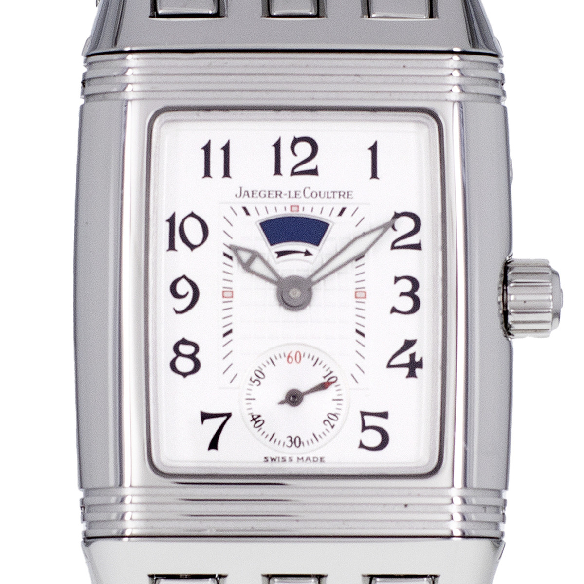 Montre d'occasion JAEGER LECOULTRE Reverso Gran'Sport Duetto femme mécanique bracelet acier - vue D1