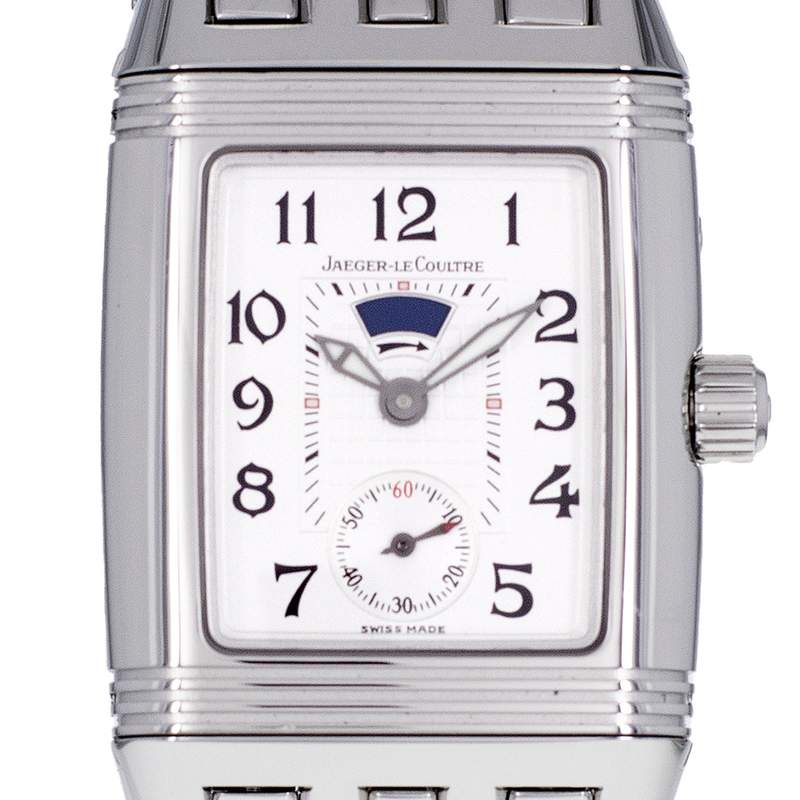 Montre d'occasion JAEGER LECOULTRE Reverso Gran'Sport Duetto femme mécanique bracelet acier - vue D1