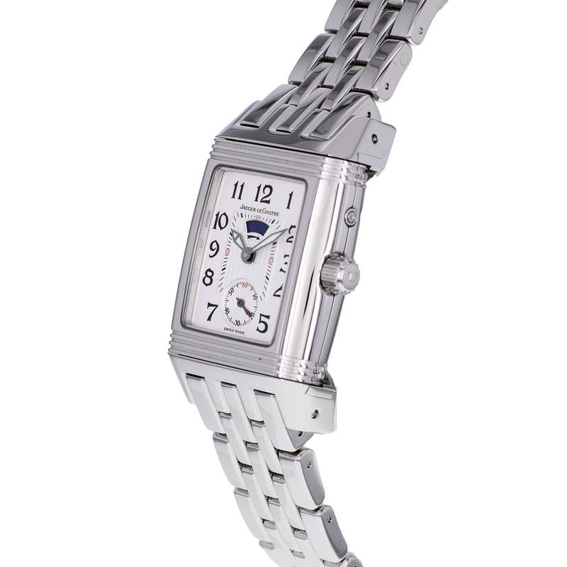 Montre d'occasion JAEGER LECOULTRE Reverso Gran'Sport Duetto femme mécanique bracelet acier - vue D2