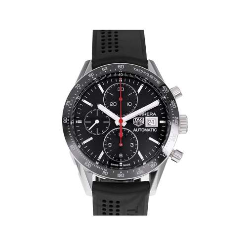 Montre d'occasion TAG HEUER Carrera Calibre 16 homme automatique bracelet caoutchouc