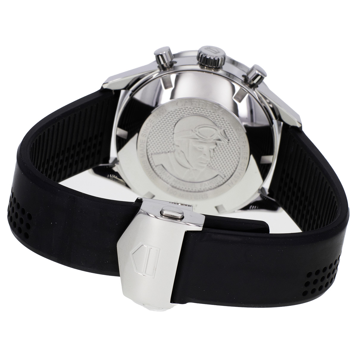Montre d'occasion TAG HEUER Carrera Calibre 16 homme automatique bracelet caoutchouc - vue 3