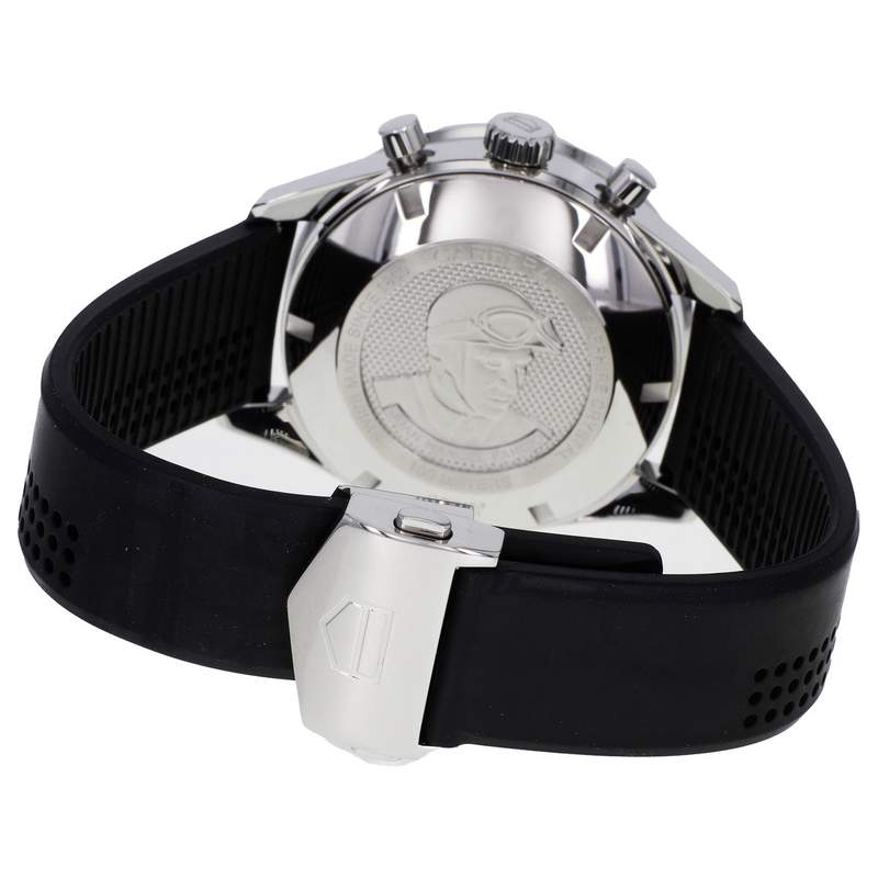 Montre d'occasion TAG HEUER Carrera Calibre 16 homme automatique bracelet caoutchouc - vue 3
