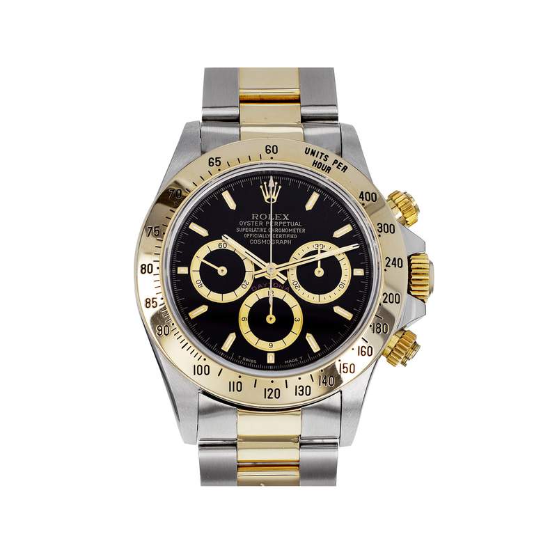 Montre d'occasion ROLEX Cosmograph Daytona homme mouvement automatique certifié (cosc) bracelet or jaune 750/000 et acier - vue 1